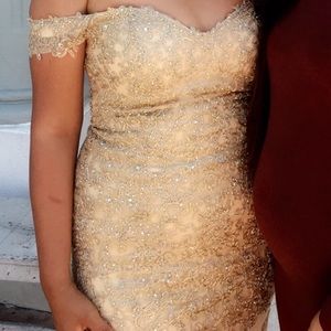 Long mermaid style dress